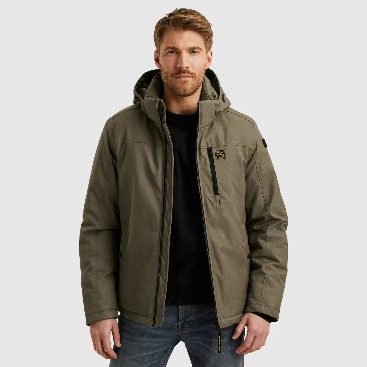 PME LEGEND-Semi long jacket STRATOR Melange T-PJA2508106-8011-BEIGE