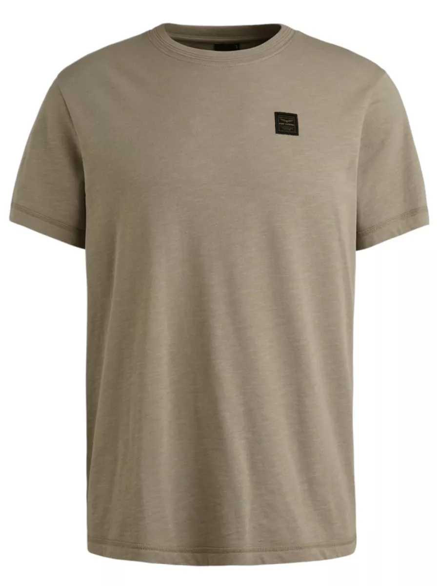 PME LEGEND-Short sleeve r-neck heavy slub jer-PTSS2509565-8011 Seneca rock-BEIGE