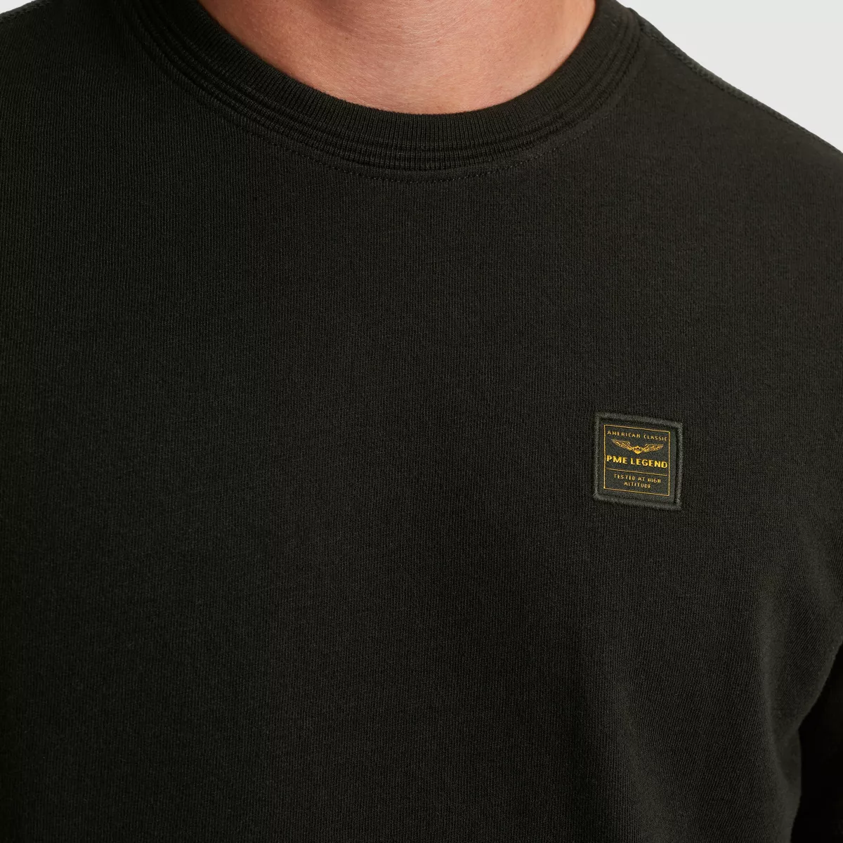 PME LEGEND-Short sleeve r-neck heavy slub jer-PTSS2509565-999 Black-BLACK