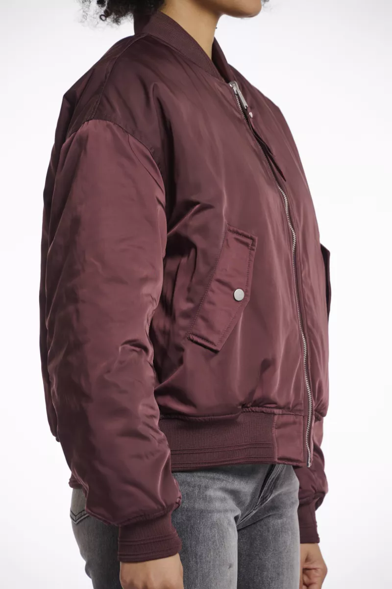 RINO & PELLE-Bomber Jacket-Djenna.7002511-Chocolate Bean-BORDEAUX
