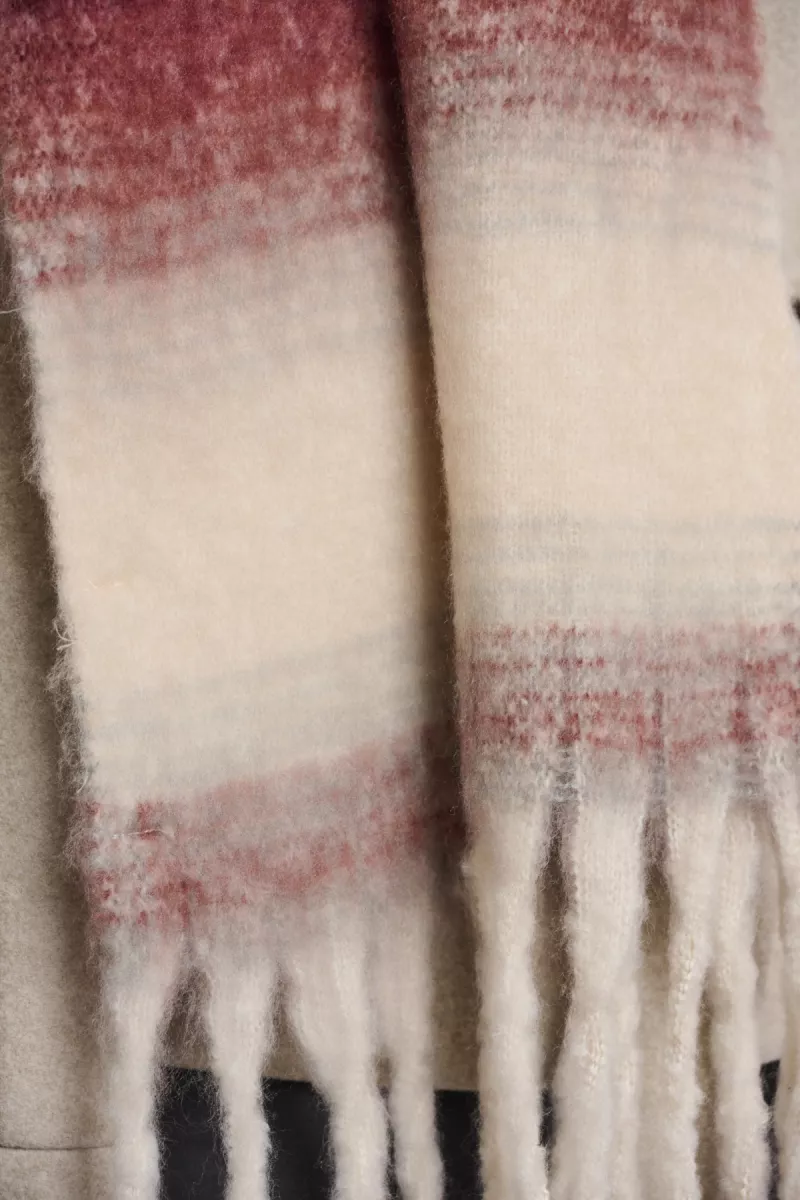 RINO & PELLE-Checked Scarf-Erica.7002512-Sugar Plum Birch-BORDEAUX