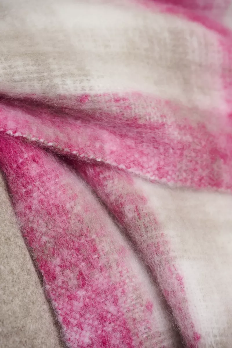 RINO & PELLE-Checked Scarf-Hipke.7002512-Deep Pink-PINK