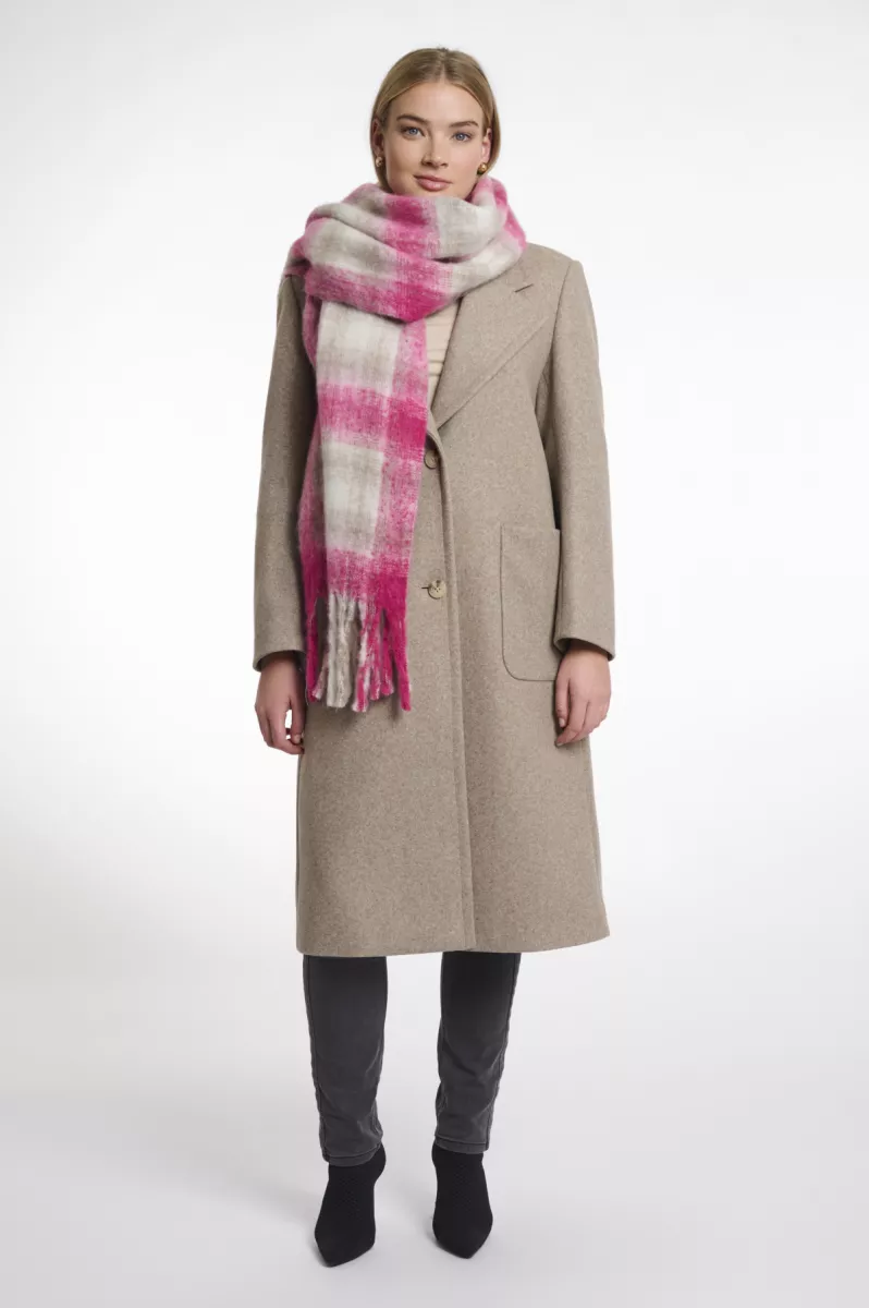 RINO & PELLE-Checked Scarf-Hipke.7002512-Deep Pink-PINK