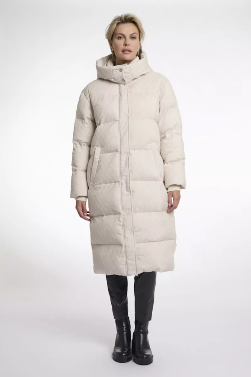 RINO & PELLE-Long structure padded coat-Zesette.7002512-Birch-BEIGE
