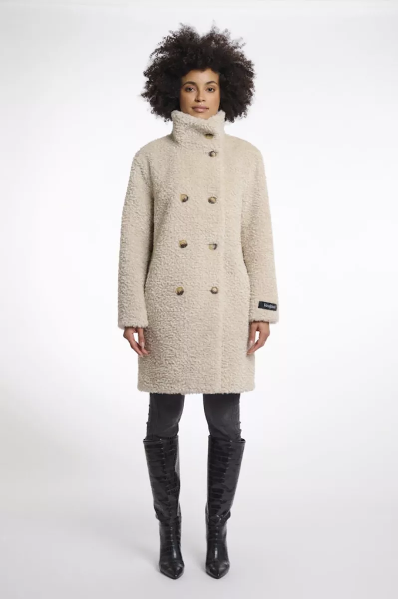 RINO & PELLE-Mid Long Teddy Coat-Ena.7002512-Birch-BEIGE
