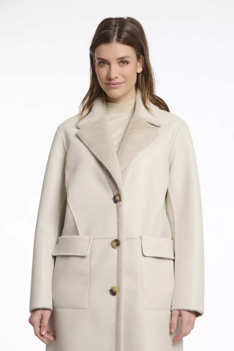 RINO & PELLE-Reversible long coat-Tatiana.7002512-Birch-BEIGE