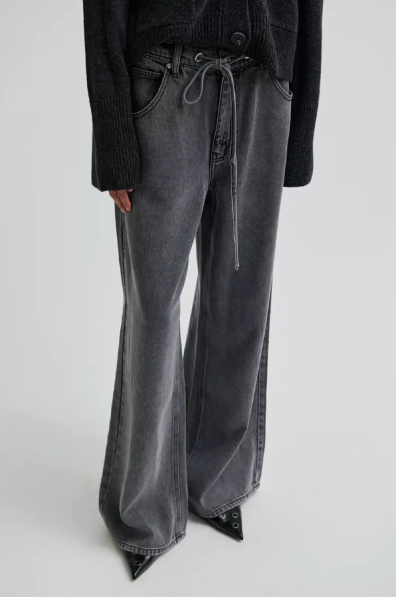 Second Female-Jeans-Irvin Denim Jeans-8997 Dark Grey Denim-GRIJS