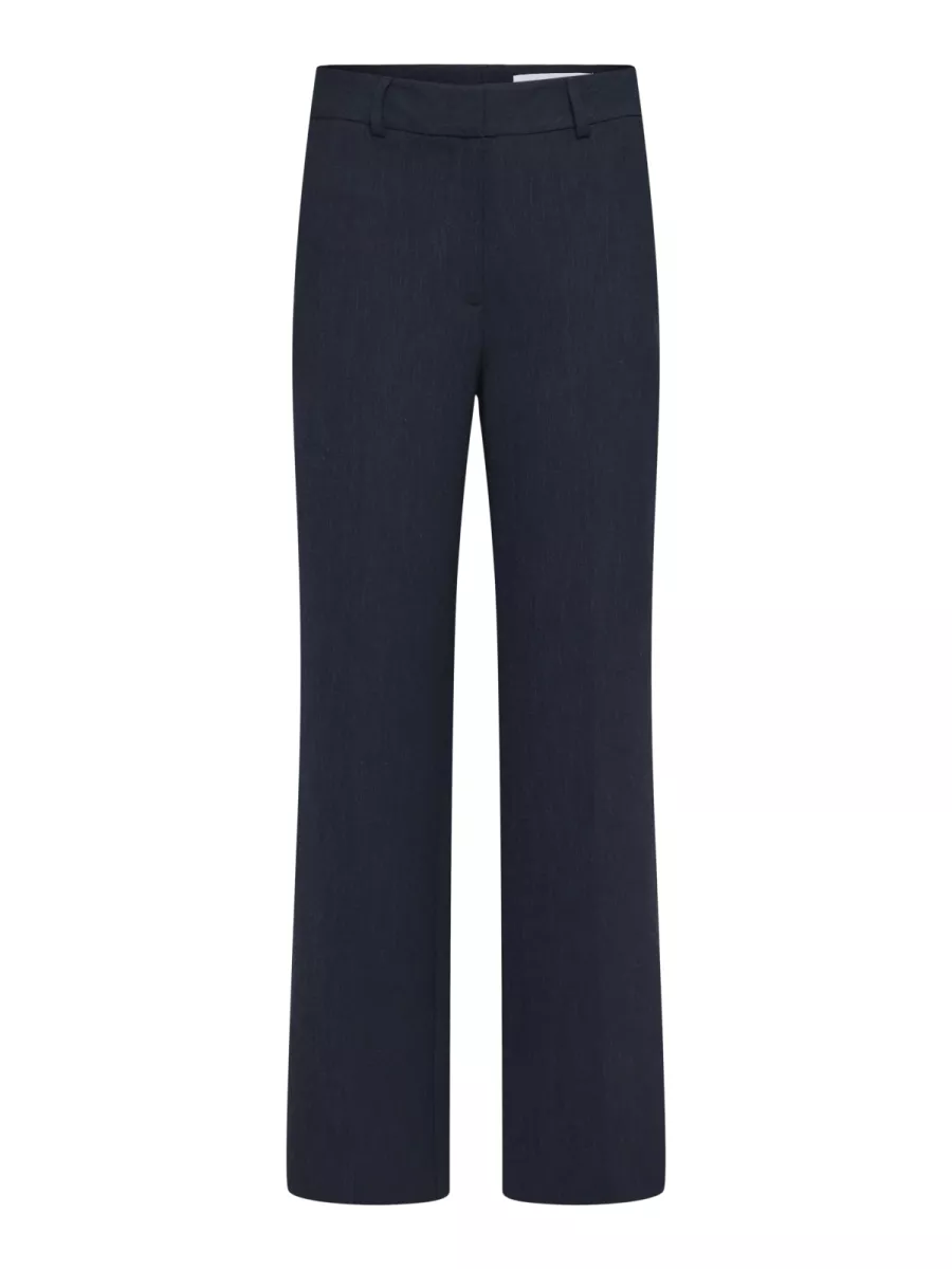 Selected Femme-SLFRITA MW WIDE PANT DARK SAP MEL N-16090234-Dark Sapphire-BLAUW