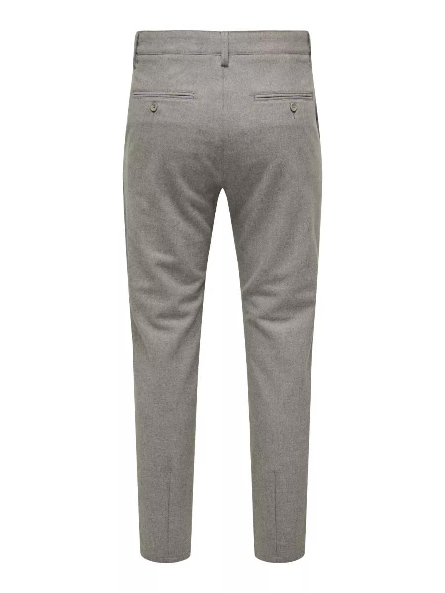 SONS-ONSMARK SLIM BRUSH PIQUE 0353 PANTS-22034299-Falcon-ZWART