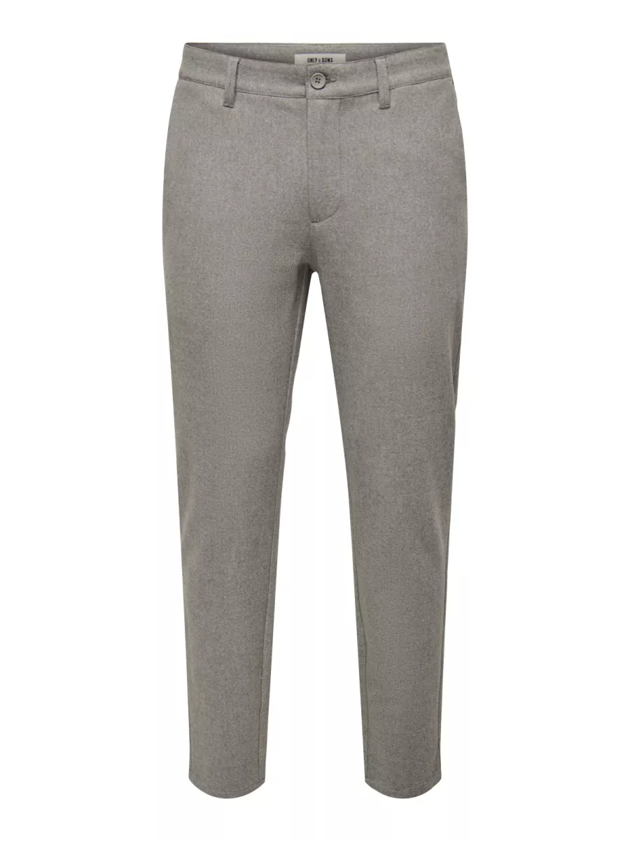 SONS-ONSMARK SLIM BRUSH PIQUE 0353 PANTS-22034299-Falcon-ZWART