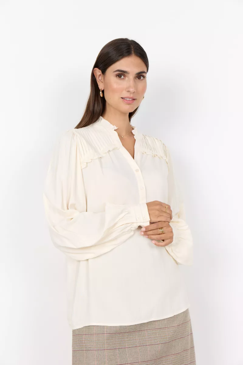 SOYA CONCEPTS-Blouse LM-Radia 222-1620-CREME