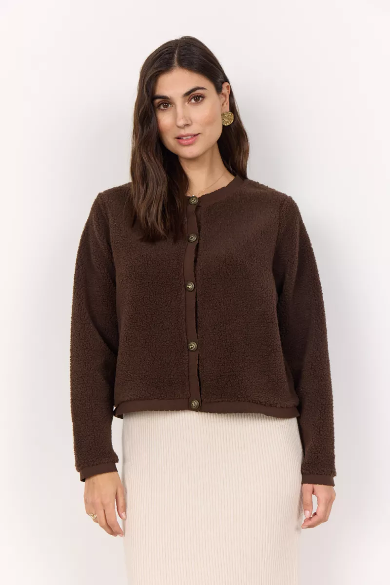 SOYA CONCEPTS-Cardigan-Onyx 7-8694-BRUIN