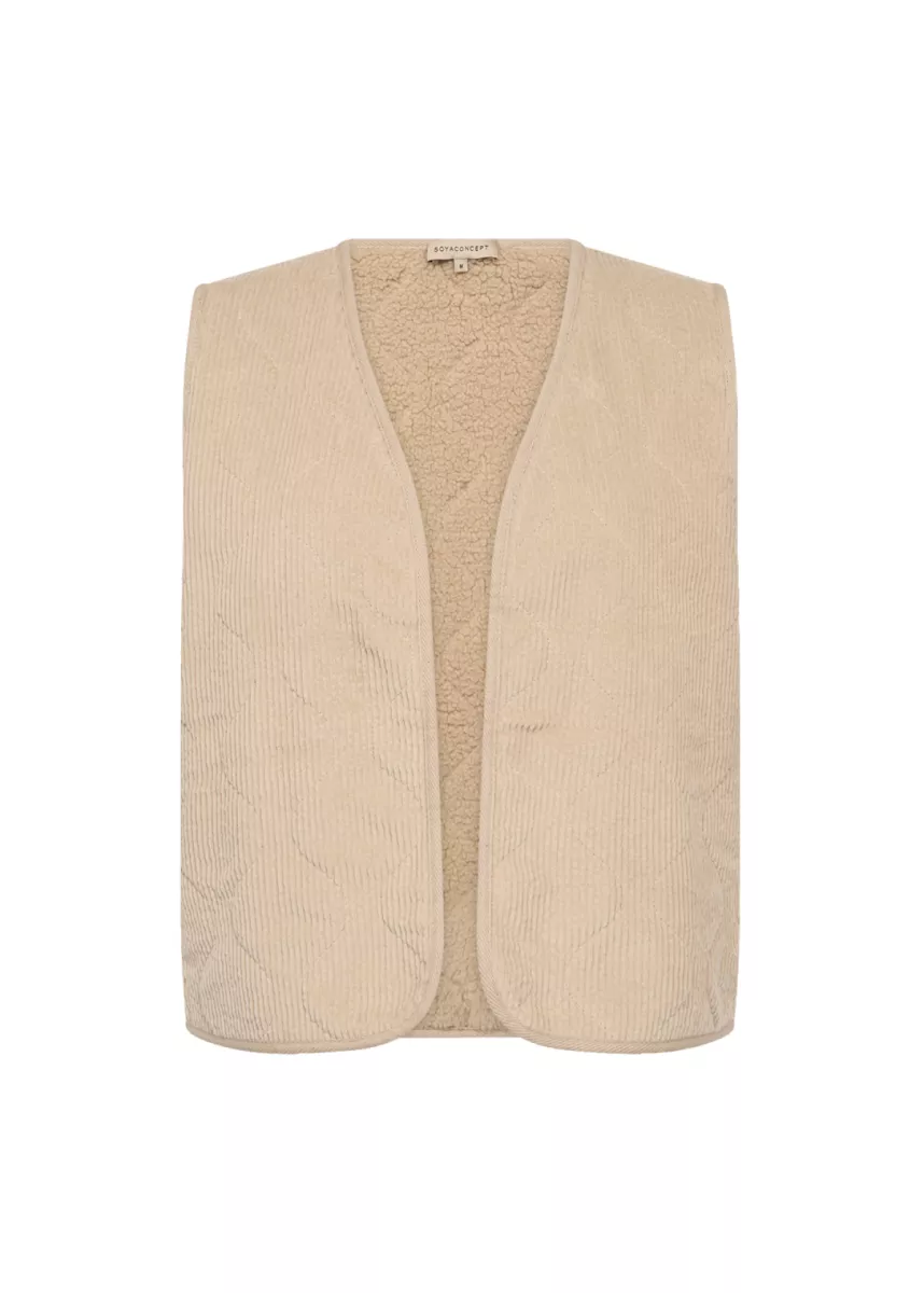 SOYA CONCEPTS-Gilet-Bindi 1-8008-ZAND