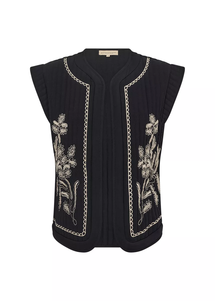 SOYA CONCEPTS-Gilet-Verna 1-9999-ZWART