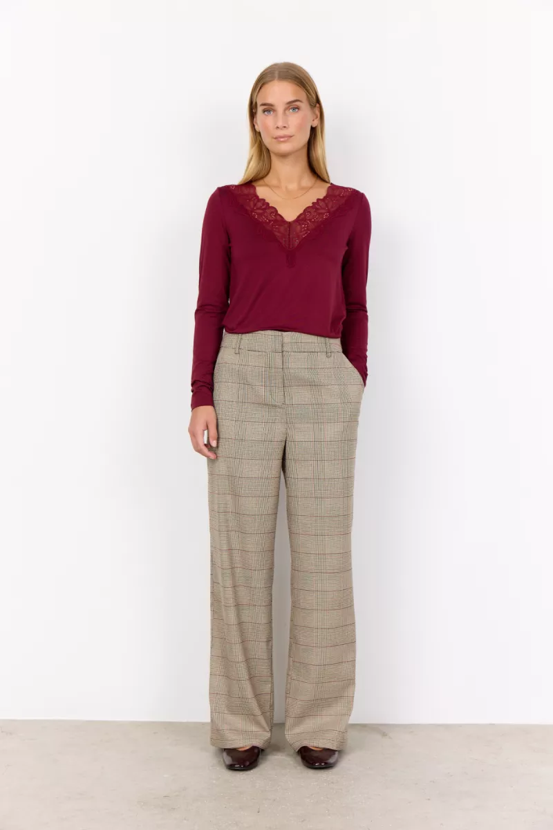 SOYA CONCEPTS-Pant-Venetia 3-8008-BRUIN COMBINATIES