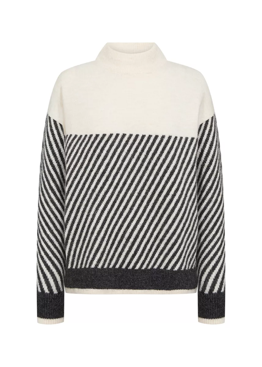 SOYA CONCEPTS-Pullover-Nessie Stripe 71-91620-ZWART COMBINATIES