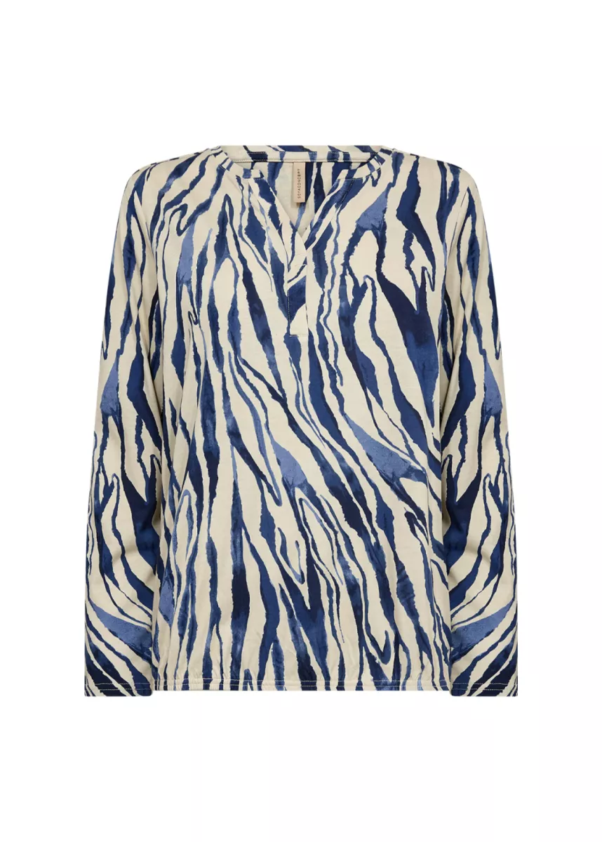 SOYA CONCEPTS-Sweater-Felicity Aop 522-6832-BLAUW