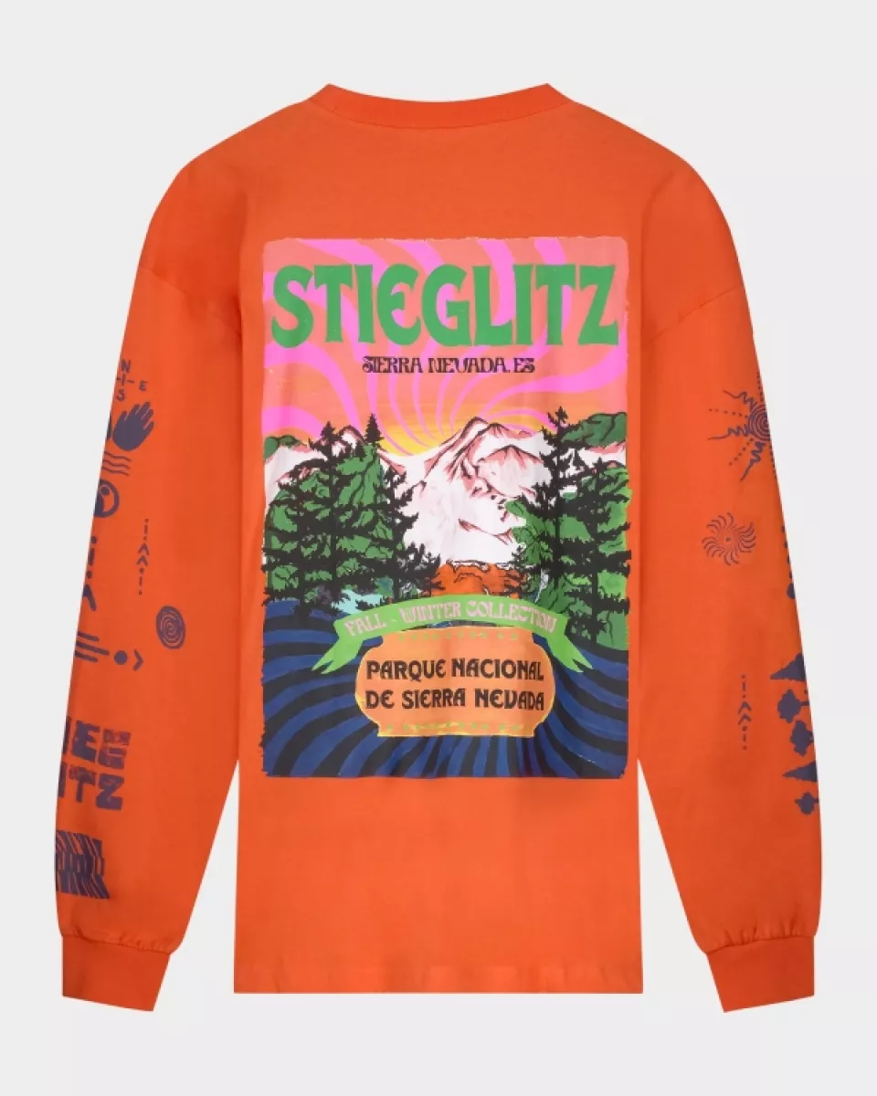 Stieglitz-Xavi skate longsleeve-W2502027-020 Orange-ORANJE