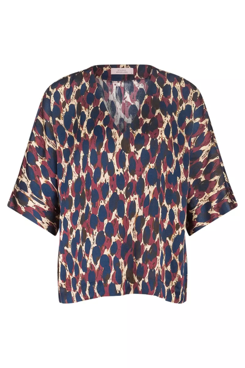 STUDIO ANNELOES-Madison animal top-13204-9997 multi color-MULTICOLOR