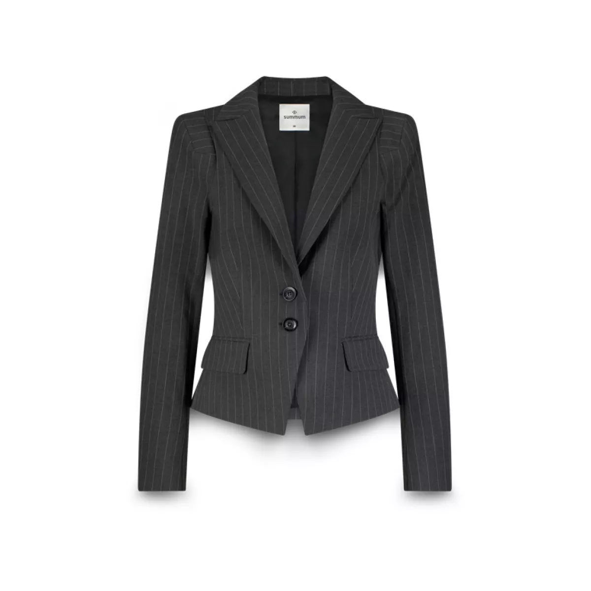 Summum-Blazer tailored pinstripe-1s1262-12258-860 Anthracite-ANTRACIET