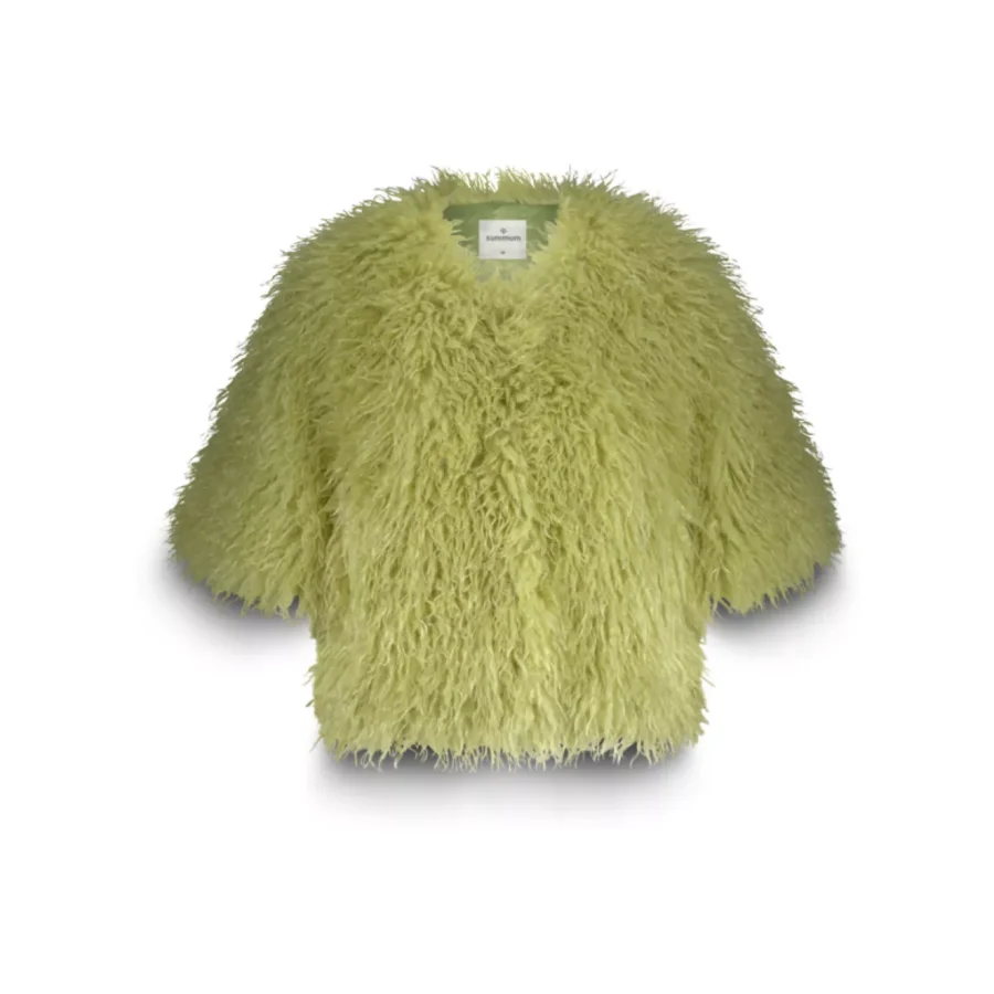 Summum-Jacket faux fur-1s1194-12290-604 Misty lime-LIME