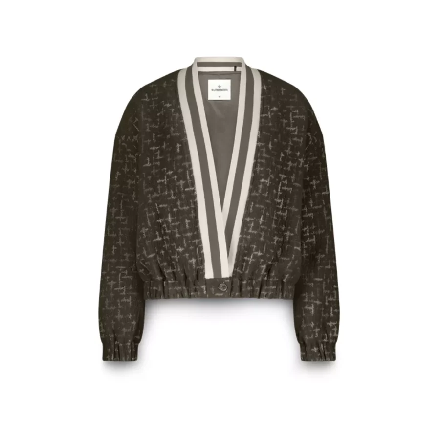 Summum-Jacket jacquard-1s1261-12280-655 Dark camo-LEGERGROEN