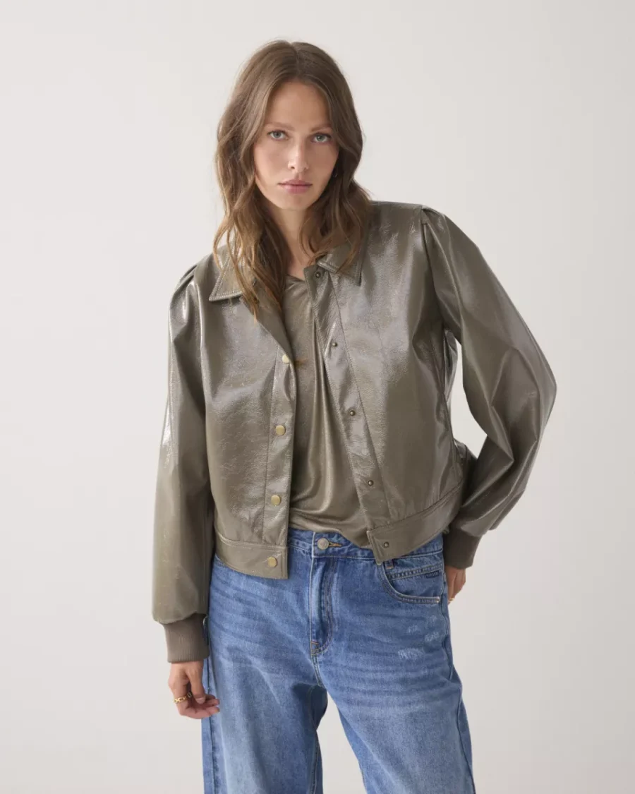 Summum-Jacket laque-1s1243-12109-655 Dark camo-LEGERGROEN