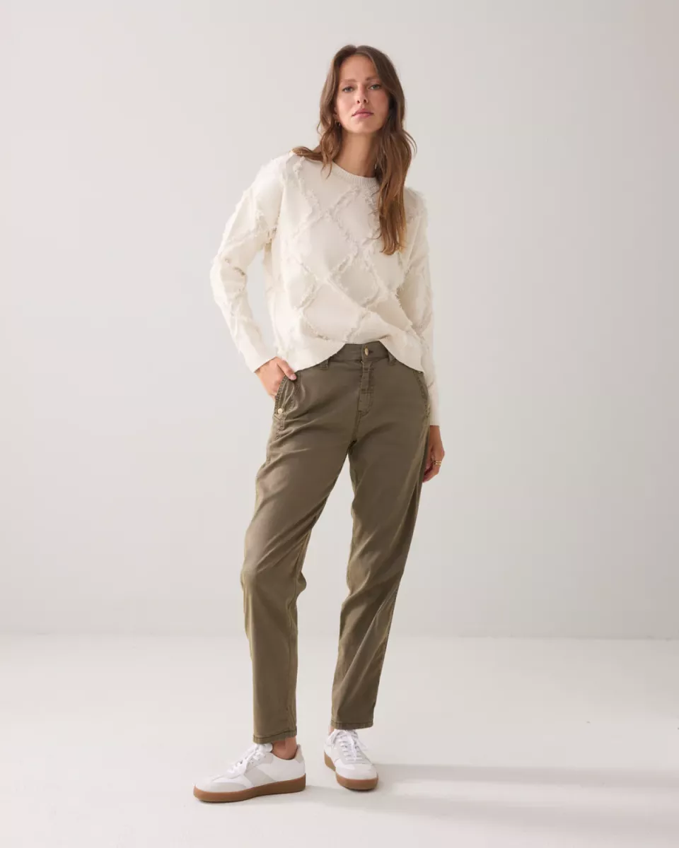 Summum-Sweater comfy viscose blend knit-7s7945-70041-122 Ivory-OFF WHITE