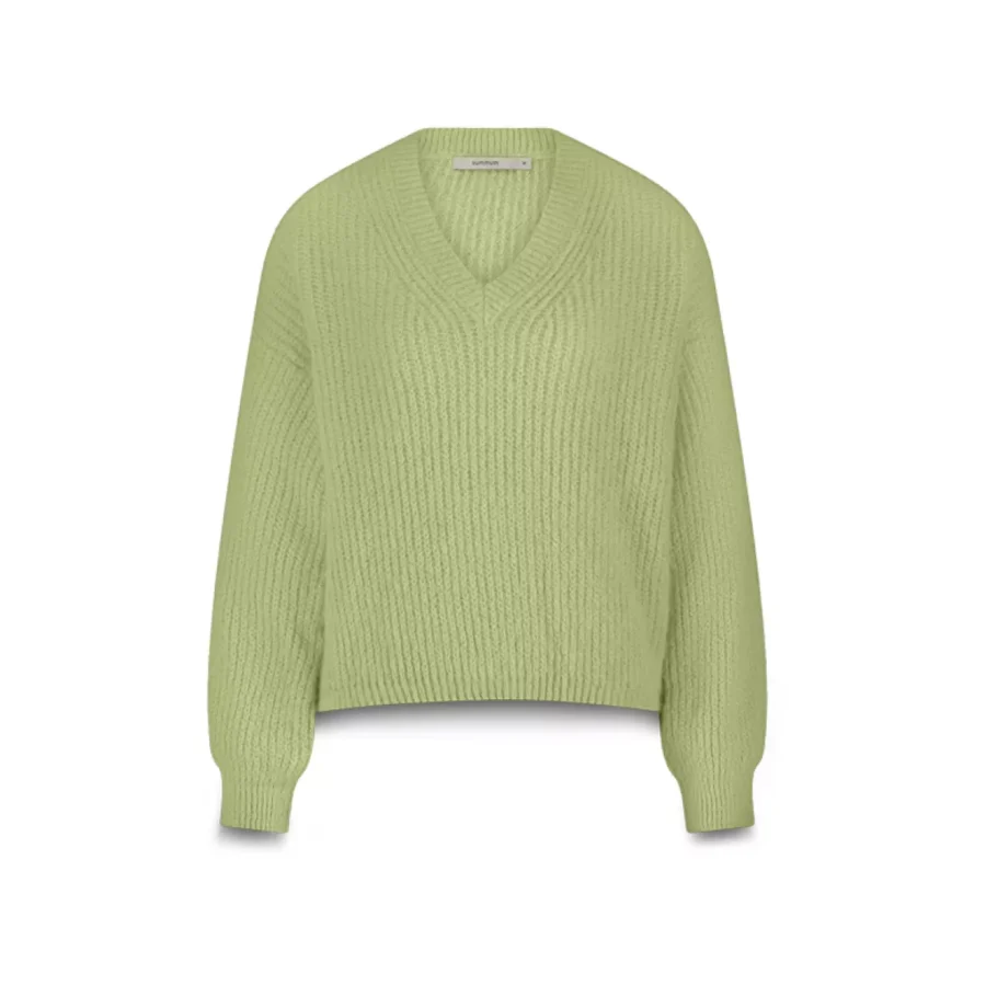 Summum-Sweater garment dye knit-7s7964-70044-604 Misty lime-LIME