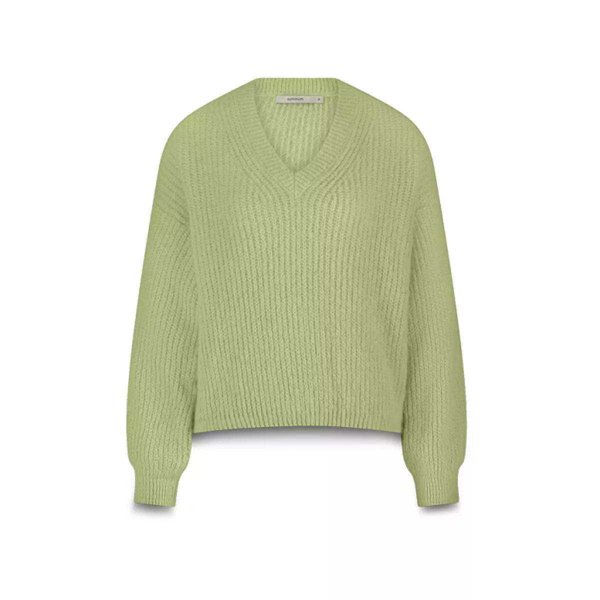 Summum-Sweater garment dye knit-7s7964-70044-604 Misty lime-LIME