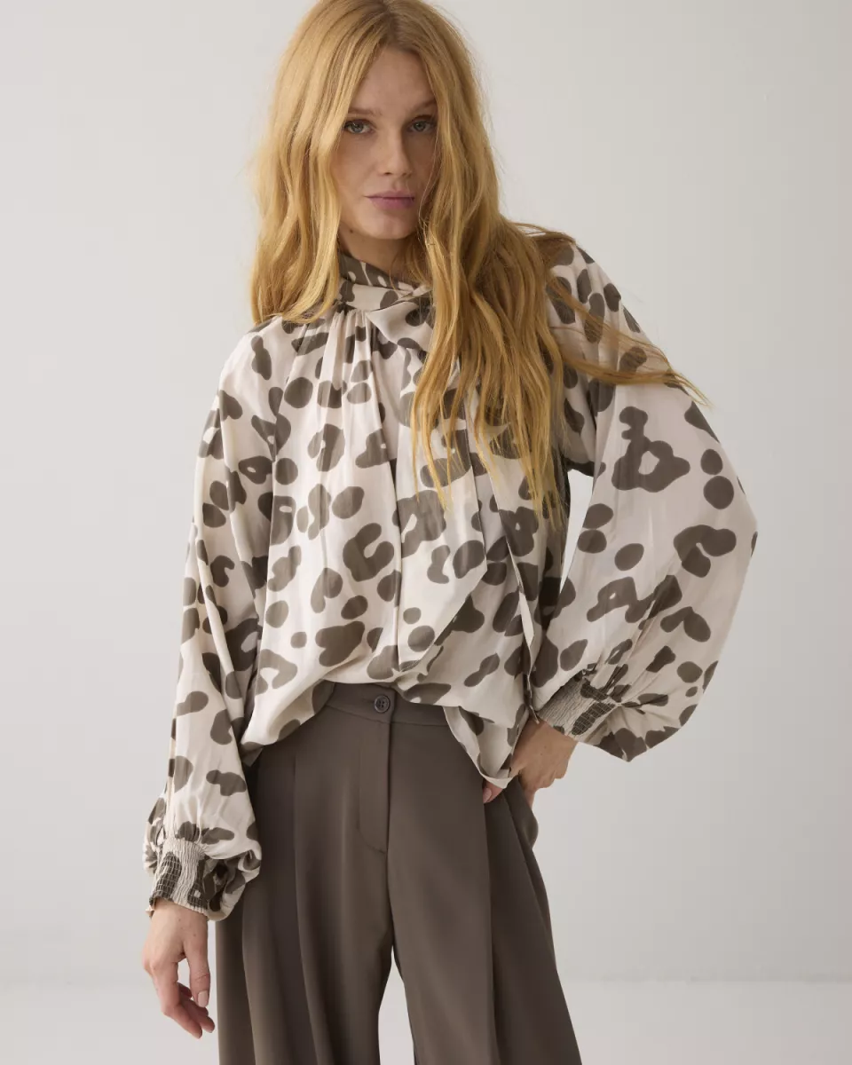 Summum-Top co/vi printed-2s3322-12267-122 Ivory-OFF WHITE