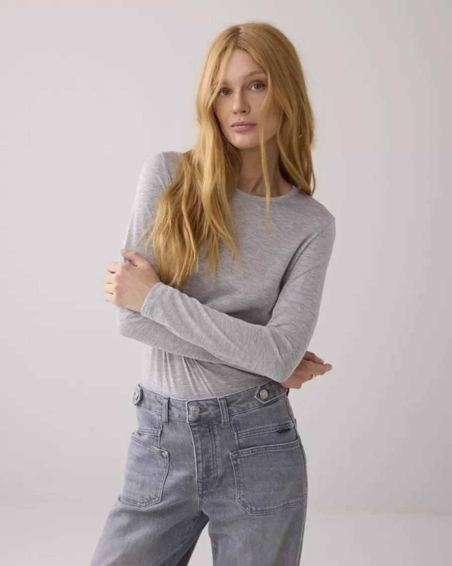 Summum-Top soft lurex-3s5170-30644-810 Mist-OFF WHITE
