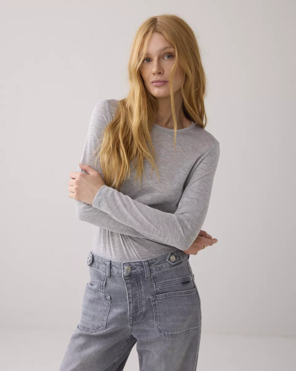 Summum-Top soft lurex-3s5170-30644-810 Mist-OFF WHITE