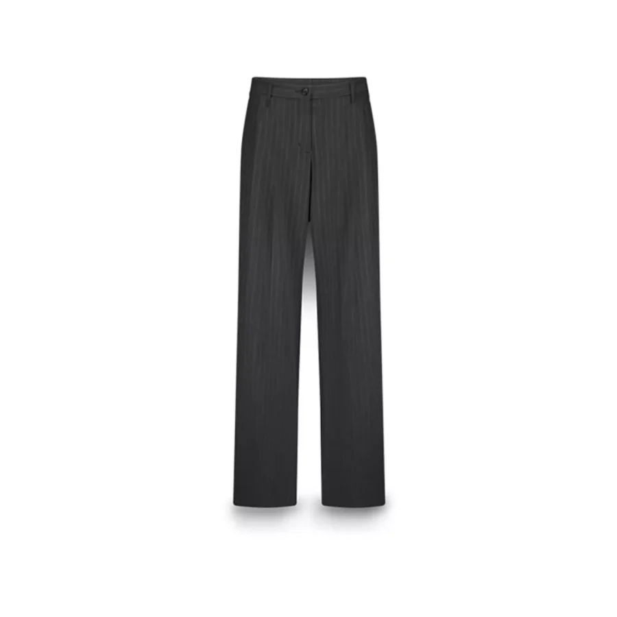 Summum-Trousers wide leg pinstripe-4s2905-12258-860 Anthracite-ANTRACIET