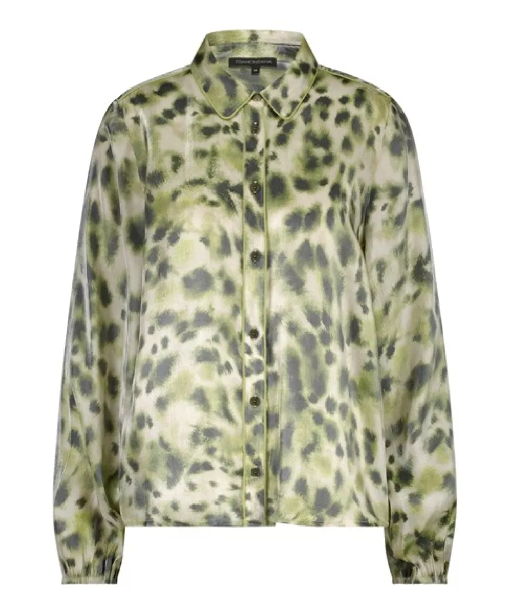 TRAMONTANA-Blouse rodeo spots-C05-17-301-009996 Print greens-GROEN COMBINATIES
