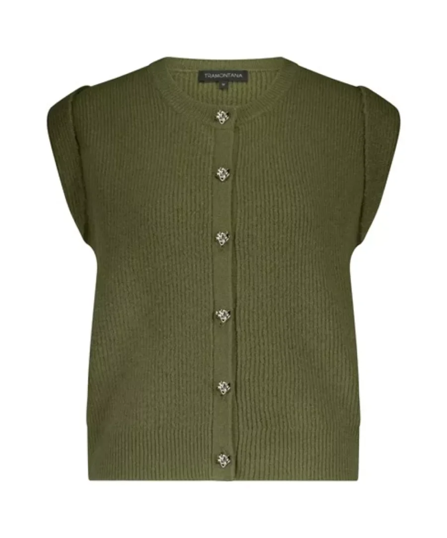 TRAMONTANA-Boucle vest-Y02-17-701-006511 Moss melange-MOSGROEN