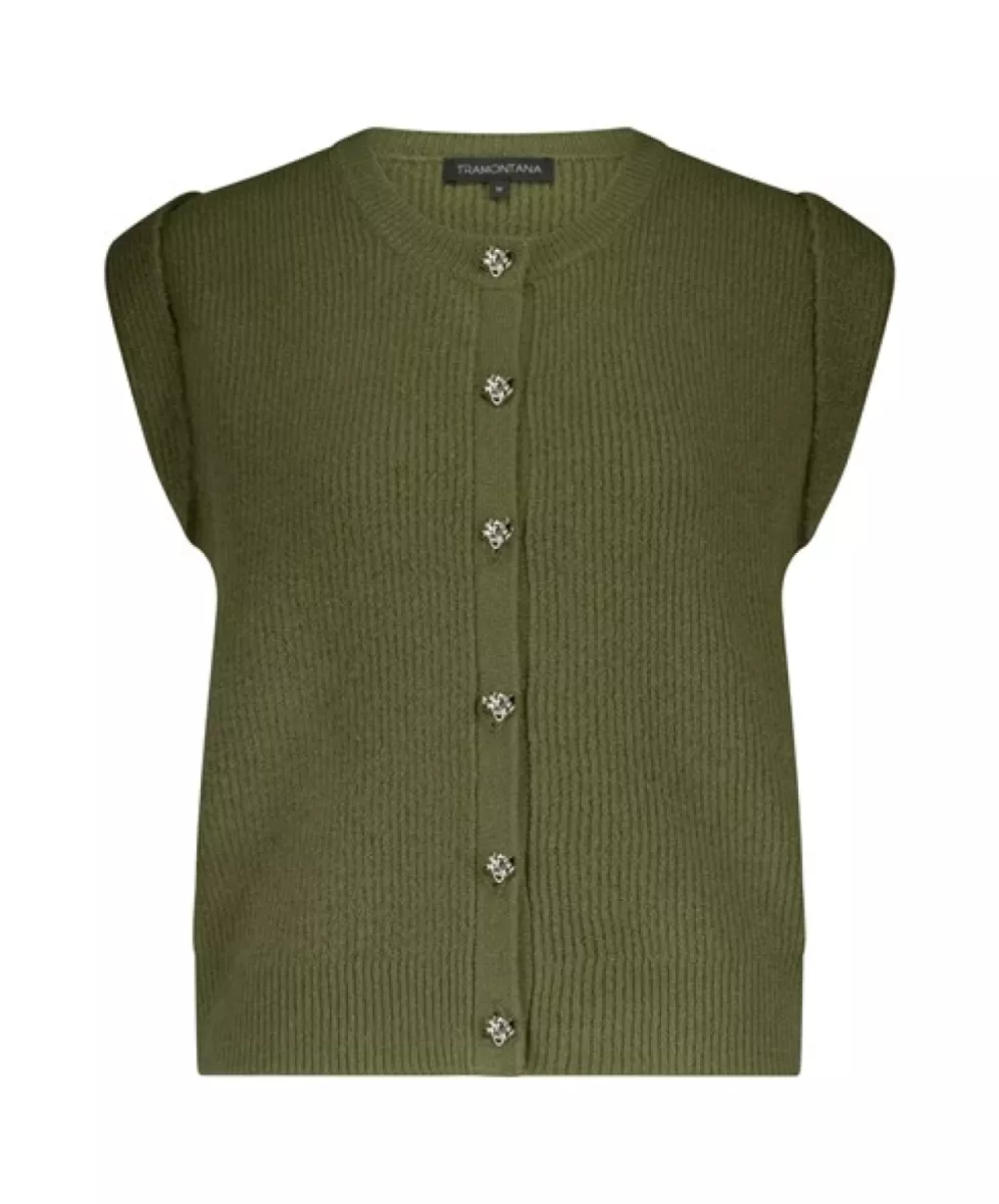 TRAMONTANA-Boucle vest-Y02-17-701-006511 Moss melange-MOSGROEN