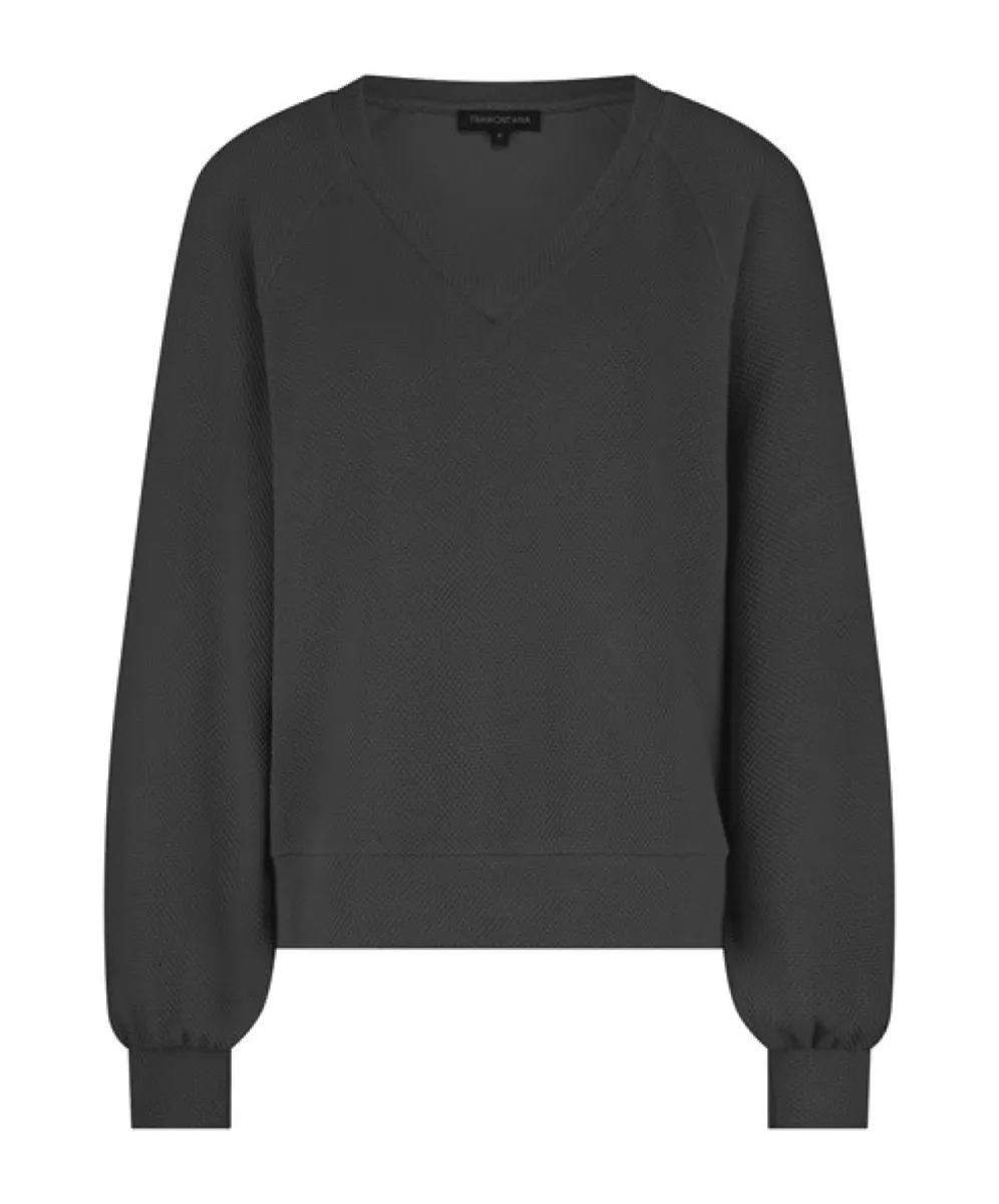 TRAMONTANA-Structured jumper-E01-17-601-009000 Black-BLACK