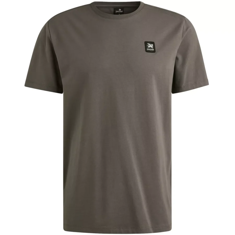 Vanguard-Short sleeve r-neck cotton elastan-VTSS2509560-9044 Gargoyle-GRIJS