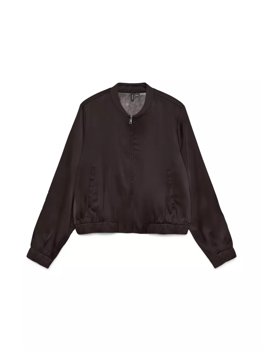 VERO MODA-VMELENA LS BOMBER WVN-10337456-Chocolate Torte-CHOCOLADE