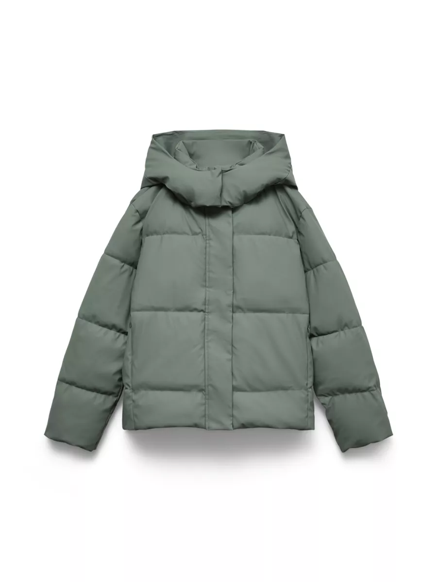 VERO MODA-VMGRETAKYLIE SHORT COATED JACKET NO-10311315-Balsam Green-GROEN