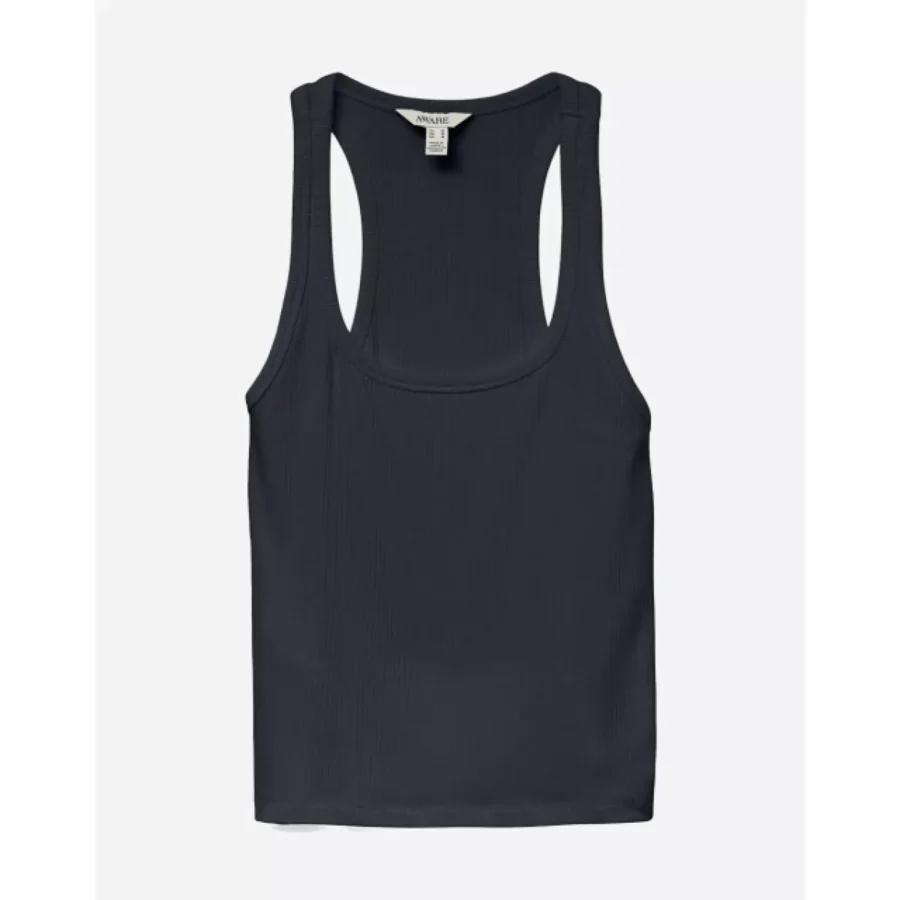 VERO MODA-VMRAECHEL U-NECK TANK TOP VMA-10328529-Dark Sapphire Stripes-BLAUW COMBINATIE