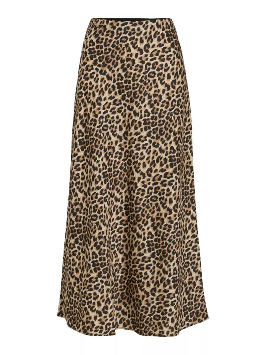 VILA-VIELLETTE HW MIDI SKIRT - NOOS-14084182-Caramel-CAMEL