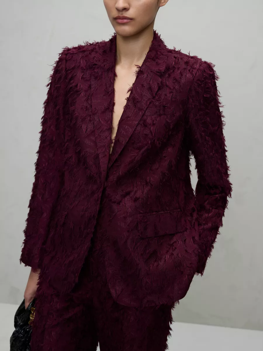 VILA-VIWAGNE L/S BLAZER-14110593-Fig-BORDEAUX