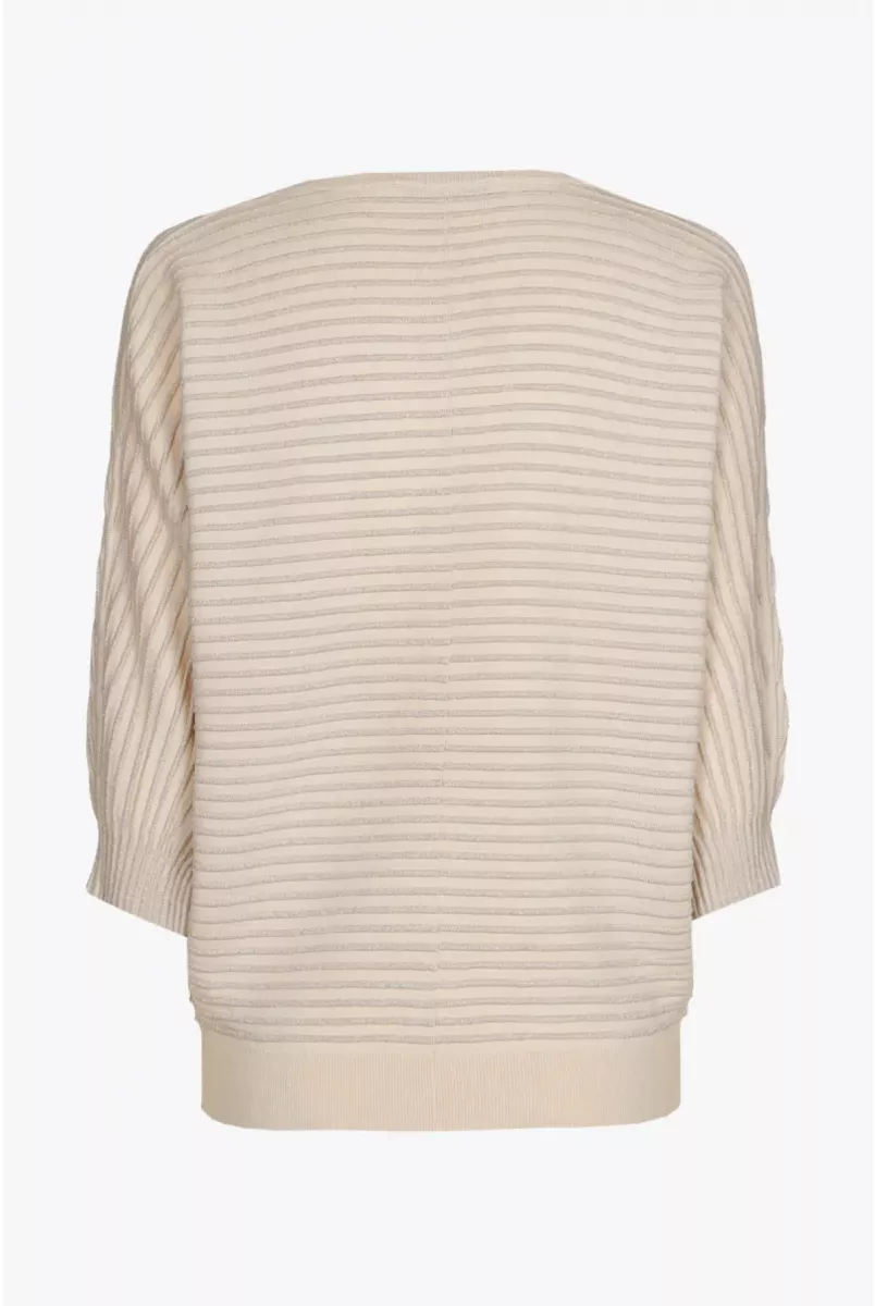 Xandres-Gabon lurex-29111-02-0235 almond milk-OFF WHITE