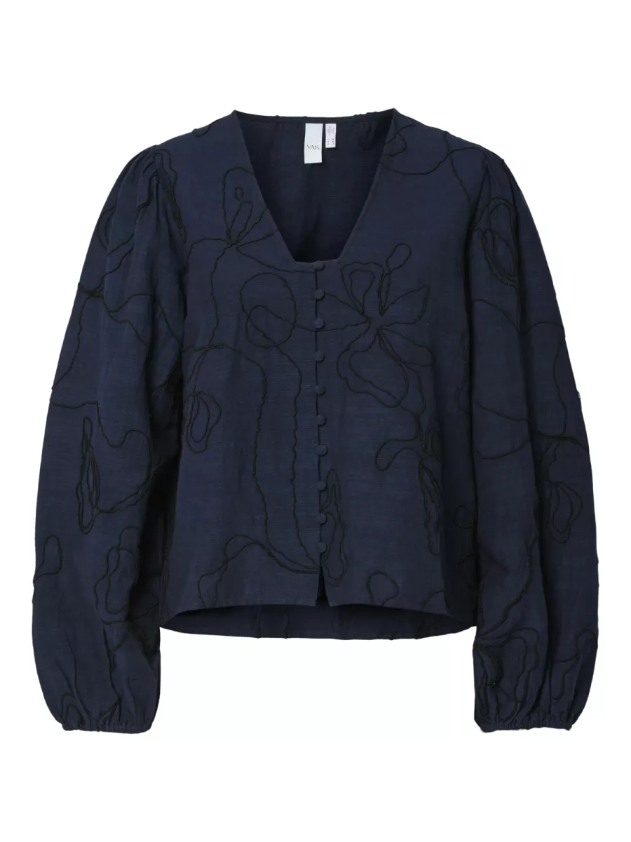 Y.A.S-YASJETTA LS SHIRT-26038643-Navy Blazer-MARINE