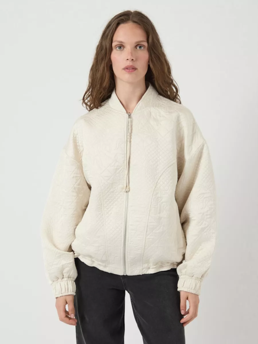Y.A.S-YASKAMMY LS QUILTED JACKET-26037802-Birch-CREME