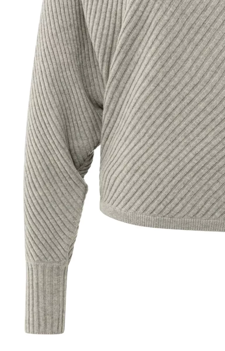 yaya-batwing-sweater-with-collar-ls-wool-polyamide-acrylic-990182-01-000506-509-990182-bruin-3 YAYA-Batwing sweater with collar ls; Wool/Polyamide/Acrylic; 990182-01-000506-509-990182-BRUIN