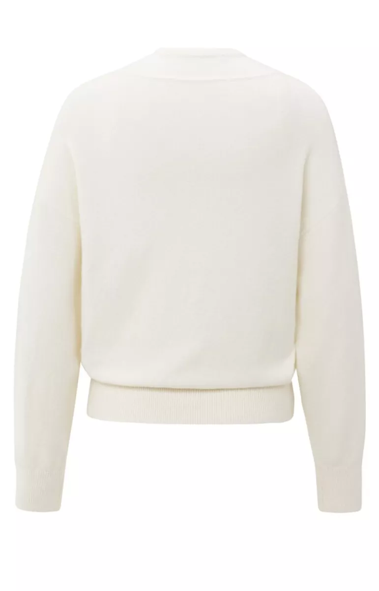 yaya-deep-v-neck-sweater-with-top-cotton-acrylic-polyamide-wool-elast-990152-01-000381-509-990152-off-white-5 YAYA-Deep v-neck sweater with top; Cotton/Acrylic/Polyamide/Wool/Elast; 990152-01-000381-509-990152-OFF WHITE
