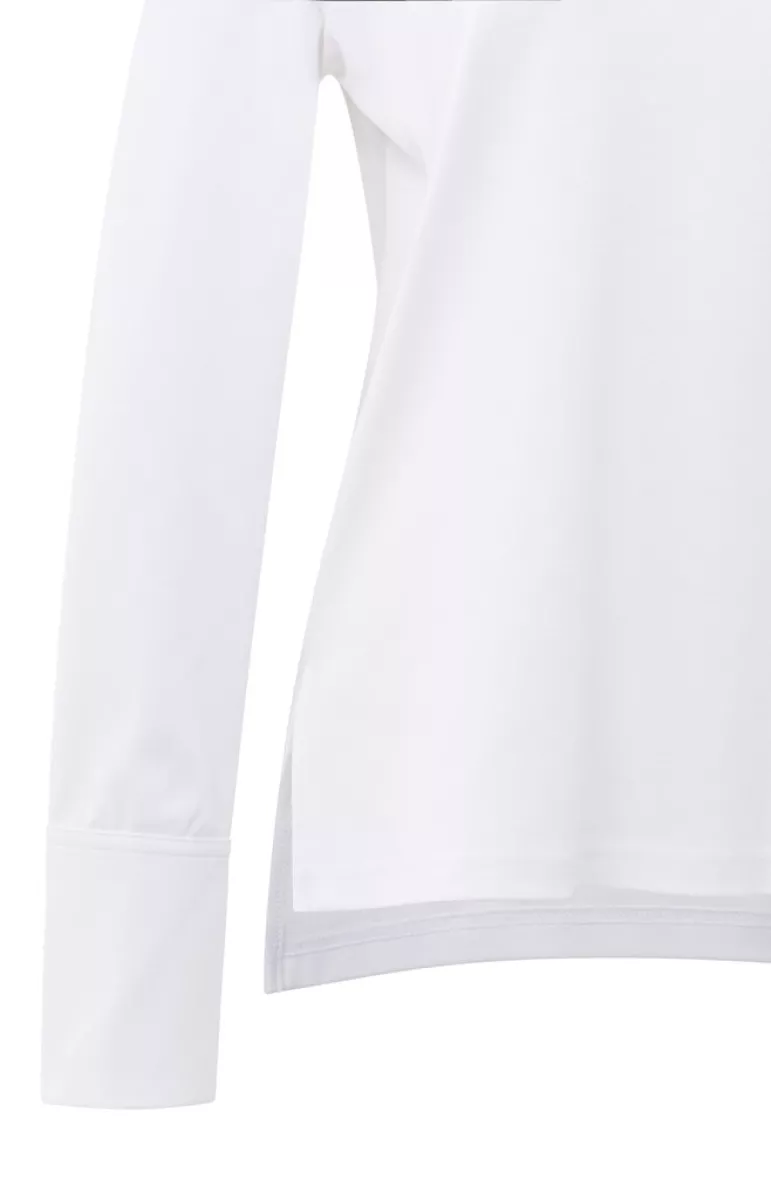 YAYA-Long sleeve jersey top with wo; Cotton-01-709321-509-00000-OFF WHITE